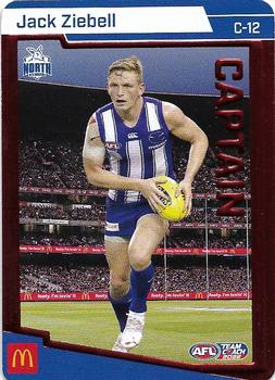 2022 AFL TeamCoach - Captain Red #C-12 Jack Ziebell Front